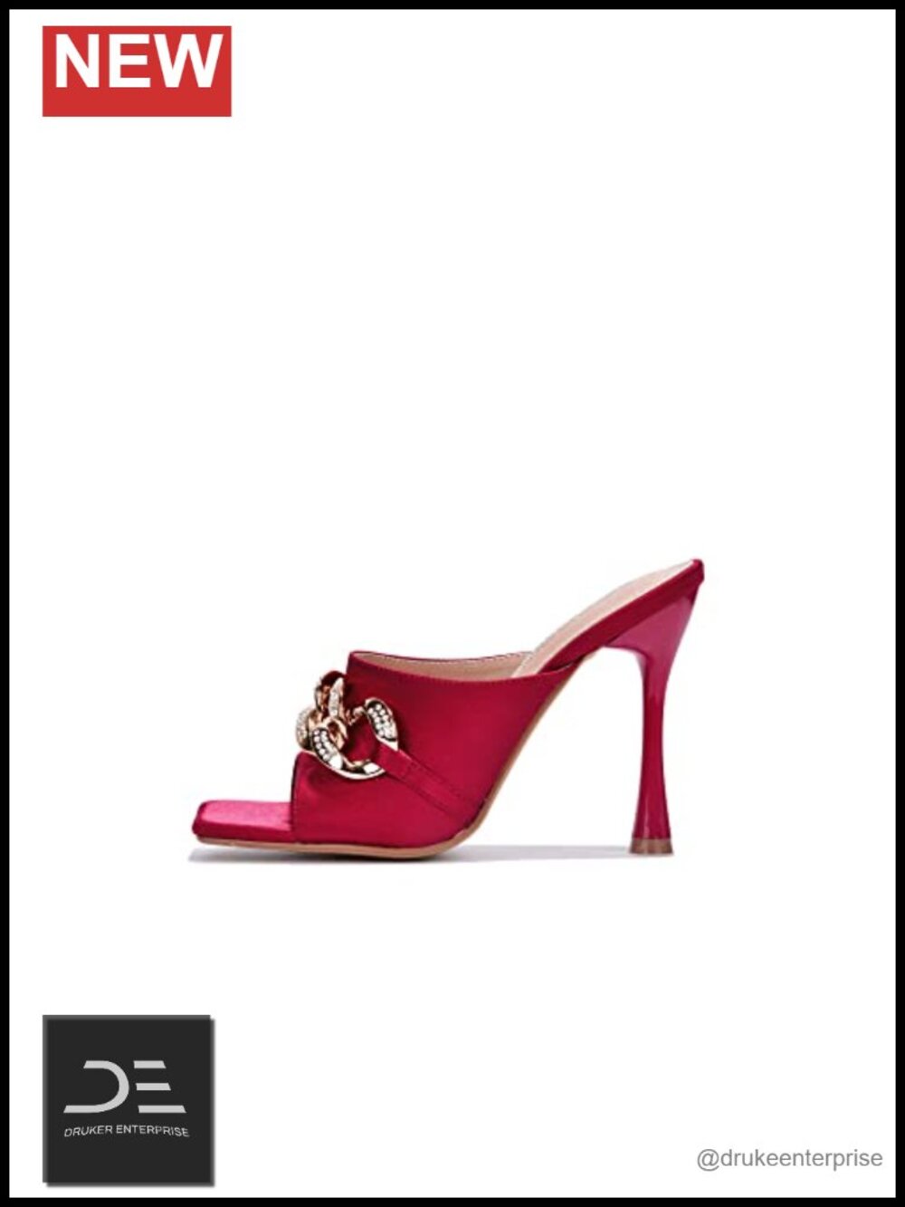 Cape Robbin Disteny Stiletto Heels, Square Open Toe Women's Shoes, Slingback